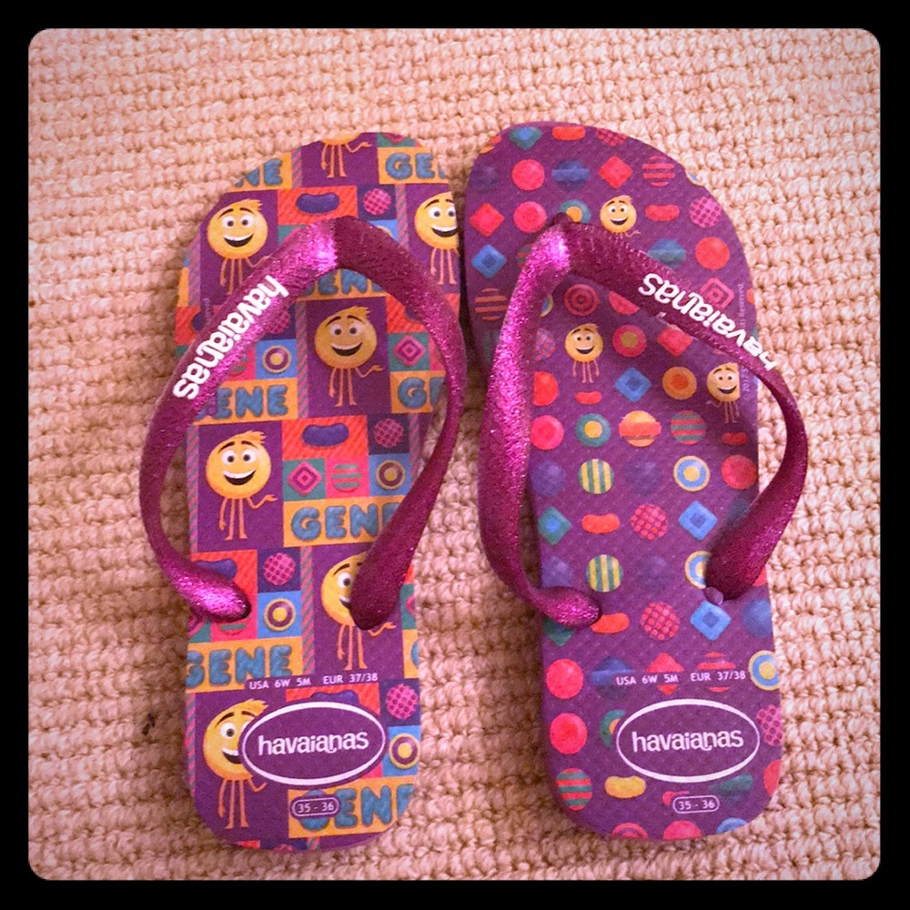 Emoji Movie Flip Flops